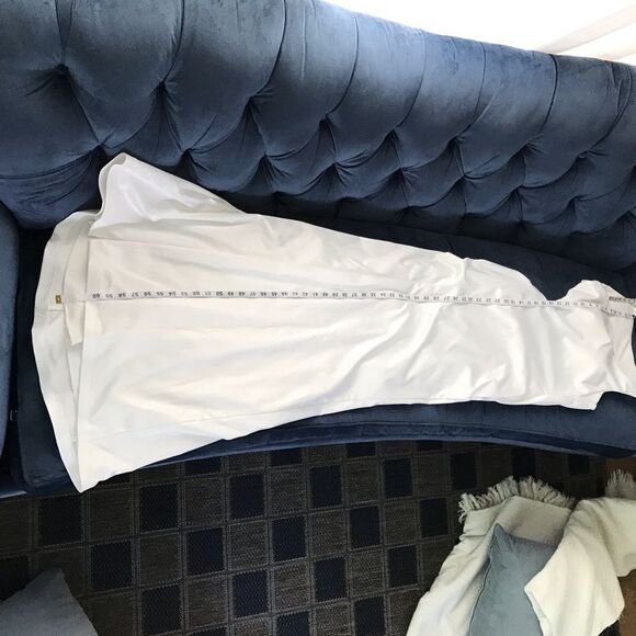 Faviana Candlelight Matte Satin Open Back Formal Dress Bridal Minimalist Size 4 - Picture 14 of 16